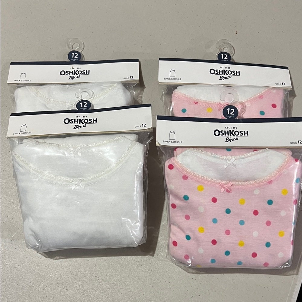 OshKosh B'gosh White and Pink 2 packs Camisole.